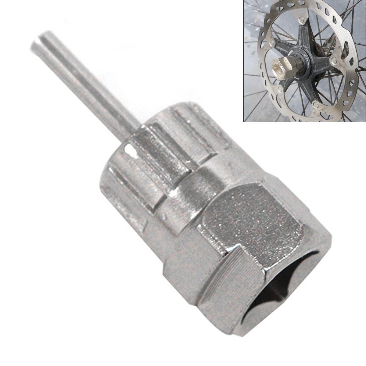 Bicycle Flywheel Removal Tool Alloy Steel Road Bike Tool Parts CompatibleHG & Sram Gear Cassette Install Removal Tool